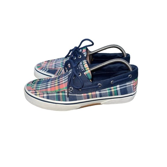 Sperry Other - Sperry Men's Bahama Ii Boat Shoe Plaid Slip On Men’s Size 10